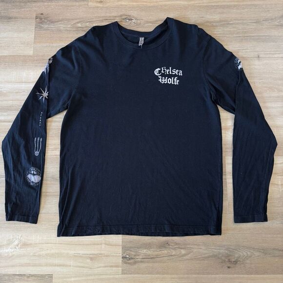 Chelsea Wolfe Hiss Spun Official Merchandise Black Long Sleeve Size Large Gothic - Picture 1 of 5